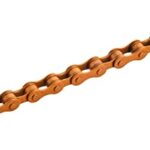 Single-Speed Bike Chain 1/2 x 1/8 Inch, 122 Links (122L, Orange, 1)