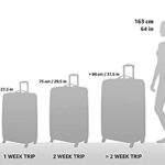 U.S. Traveler Rio Rugged Fabric Expandable Carry-on Luggage Set, Orange, 2 Wheel