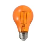 SYLVANIA LED Orange Glass Filament A19 Light Bulb, Efficient 4.5W, 40W Equivalent, Dimmable, E26 Medium Base – 1 Pack (40301)