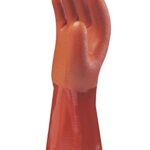 SHOWA Size 10 Orange ATLAS Cotton Lined PVC Chemical Resistant Gloves, X-Large