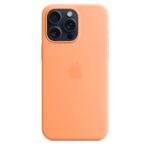 Apple iPhone 15 Pro Max Silicone Case with MagSafe – Orange Sorbet ???????