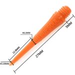 CUESOUL Orange Soft Tip Points 100 Pieces for Soft Tip Darts