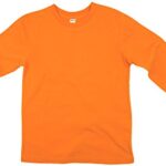 Earth Elements Big Kid’s (Youth) Long Sleeve T-Shirt Small Orange