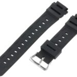 Timex Men’s Q7B721 Resin Sport 18mm Black Replacement Watchband