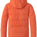 wantdo Men’s Insulated Winter Coats Heavy Winter Jackets Outerwear Orange Large