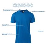 Gildan Adult Softstyle Cotton T-Shirt, Style G64000, Multipack, Heather Orange (2-Pack), Large