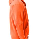 Jerzees -Men’s NuBlend -Fleece -Sweatshirts & -Hoodies, Full Zip-Safety Orange, Small