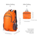 Sharkborough NODLAND Light Weight Packable Backpack Hiking 45L Foldable Water-Resistant Daypack Hydration Rucksack