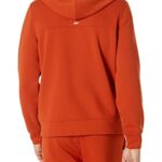 Amazon Essentials Men’s Active Sweat Zip Through Hooded Sweatshirt (Available in Big & Tall), Rust Orange, Medium