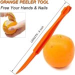 Orange Citrus Peelers Citrus Lemon Citrus Peel Cutter Plastic Easy Slicer Cutter Peeler Remover Opener Kitchen Accessories Knife Cooking Tool Kitchen Gadget (Multiple 2 Pack)