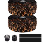 chooee Road Bike Handlebar Tape,2PCS Bicycle Bar Tape,Orange