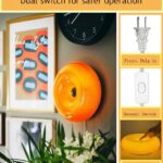 Bofea- Modern Orange Donut Wall Lamp, Plug-in Table Lamp Or Plug-in Wall Score, Creative Atmosphere Wall Light Orange Lamp for Bedside, Bedroom Or Warm Decoration