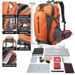 FENGDONG 40L Waterproof Lightweight Outdoor Daypack Hiking,Camping,Travel Backpack for Men Women Orange