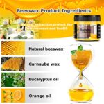 CARGEN Beeswax Furniture Polish, Wood Seasoning Beeswax for Furniture Wood Wax for Dining Table Floor Doors Chairs Cabinets to Protect and Care 2pcs Beeswax Polish