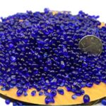 Decorative Stones,Glass Stones,1 Lb About 460 G Irregular Sea Glass Pebbles Artificial Glaze Crystal Stones Rocks for Vase Filler,Table Scatter,Aquarium Decoration,Air Plants Decoration (Navy Blue)