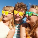Pibupibu 10 Pack Orange Sunglasses Bulk, 80s Retro Neon Colors Mirror Sunglasses Party Favors Set