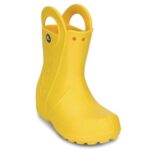 Crocs girls Handle It Rain Boot, Yellow, 9 Toddler US