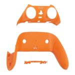 eXtremeRate Top Bottom Decorative Trim Shell Compatible with ps5 Edge Controller DIY Replacement Front Back Clip Shell, Custom Orange Plates Cover Compatible with ps5 Edge Controller