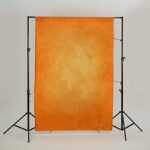 Kate 5x7ft Orange Abstract Backdrops Microfiber Orange Portrait Background for Photoshoot, for Photography, for Birthday