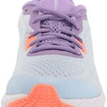 Under Armour Girls HOVR Sonic 5 Running Shoe, Oxford Blue (400)/Electric Tangerine, 4 Big Kid