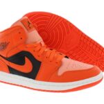 Women’s Jordan 1 Mid SE Crimson Bliss/Rush Orange (DM3381 600) – 12