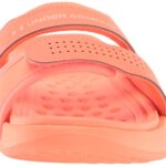 Under Armour Women’s Ansa Studio Slide Sandal, Electric Tangerine (601)/White, 9