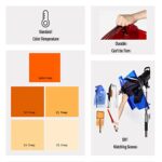 shengzkc 16×20 inches/40x50cm Color Correction Gel Filter Transparent Sheet Kit,Golden Orange Full 1/2 1/4 1/8 CTO Photography Lighting Gels for Red Head Strobe Flashlight