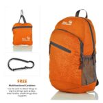 Outlander Packable Handy Lightweight Travel Hiking Backpack Daypack-Orange