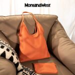 Montana West Hobo Bags for Women Designer Top Handle Purses Soft Ladies PU Leather Shoulder Handbag Set MWC2-111OR