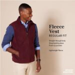 Amazon Essentials Men’s Full-Zip Polar Fleece Vest (Available in Big & Tall), Orange, XX-Large