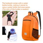 Lywencom Hiking Backpack,Ultra-Light 20L Waterproof Folding Sports Lightweight Waterproof Backpack Suitable for Outdoor Camping Picnic (Orange)