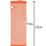 Lastclream 80s Fishnet Sleeves for Women Cosplay Costume Party Accessories Fingerless Mesh Fishnet Gloves (Orange)