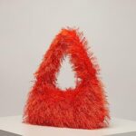 Verdusa Women’s Faux Fur Fuzzy Hobo Bag Furry Handbag Purse Orange one-size