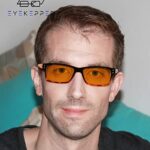 Eyekepper 5-piece blue light-blocking glasses with orange lenses +2.50