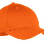 Port & Company YCP80 Youth Six-Panel Twill Cap – Texas Orange – One Size