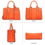 Dasein Women’s Soft Vegan Leather Tote Bag Large Handbags Purses Work Shoulder Bag Satchel For Ladies