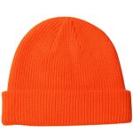 MaxNova Slouchy Beanie Hats Winter Knitted Caps Soft Warm Ski Hat Unisex (Bright Orange)