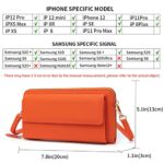 Women Touch Screen Wristlet Handbag, RFID Protection Small Crossbody Bag Phone Wallets Purse