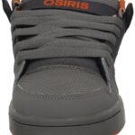Osiris Men’s Pixel Skate Shoe,Charcoal/Grey/Orange,6 M US