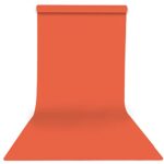 Yizhily Seamless Photography Photo Backdrop Background Paper Roll for Photoshoot 53 inches Wide x 16 feet Long, Bright Orange