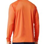 BALEAF Men’s Sun Protection Shirts UV SPF T-Shirts UPF 50+ Long Sleeve Rash Guard Fishing Running Quick Dry Orange Size L