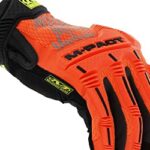 Mechanix Wear: Hi-Viz M-Pact Work Gloves (Medium, Fluorescent Orange)