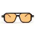 FEISEDY Vintage Square 70s Flat Aviator Sunglasses Women Men Classic Retro Stylish Frame UV400 Sunglasses B2622
