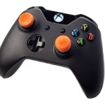 KontrolFreek FPS Freek Vortex for Xbox One and Xbox Series X Controller | Performance Thumbsticks | 1 High-Rise Convex, 1 Mid-Rise Concave | Orange
