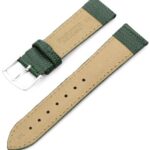Hadley-Roma 12mm ‘Women’s’ Leather Watch Strap, Color:Green (Model: LSL725RJ 120)