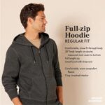 Amazon Essentials Men’s Full-Zip Hooded Fleece Sweatshirt (Available in Big & Tall), Nutmeg, Large