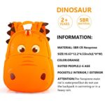 yisibo Dinosaur Backpack Toddler Backpack for Boys Girls Waterproof Preschool Travel Kids Bookbag Backpack for 2-7 Years