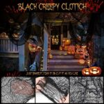 6 Pack Black Halloween Decorations Creepy Cloth Indoor Outdoor(30 x 72 Inch),Halloween Fabric Spooky Scary Gauze for Halloween Party Supplies Home Tree Wall Doorway Yard Skeleton Decor