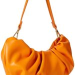 The Drop Women’s Ulla Ruched Convertible Clutch, Mango, One Size