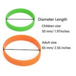 Vitalite 100pcs/set Plain Silicone Wristbands Blank Rubber Bracelets for Adult Orange
